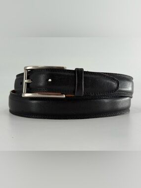 Barneys New York Vintage Men’s Black Leather Belt 36 Made in Canada
